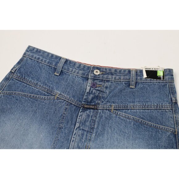 Deadstock Vintage 90s Marithe Francois Girbaud Mens 32 Baggy Fit Denim Shorts - Picture 5 of 12